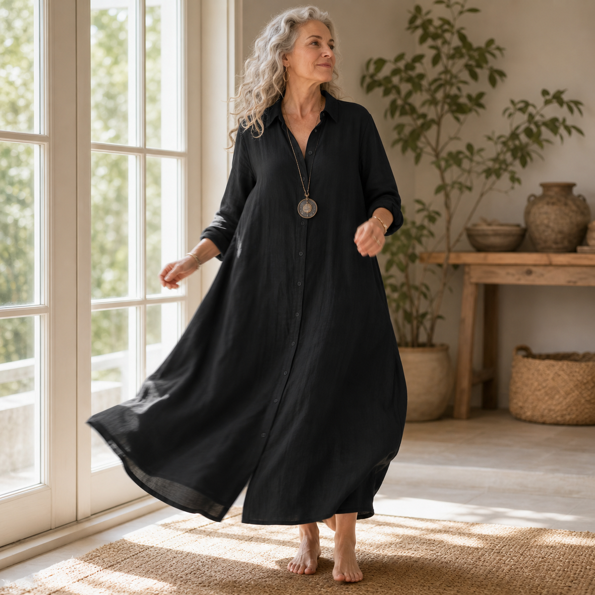 Gelsomina Cagnolati™ Vestito camicia oversize per giorni senza pensieri