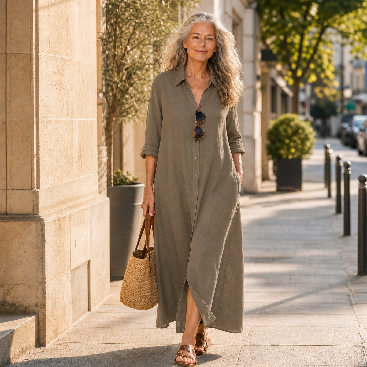 Gelsomina Cagnolati™ Vestito camicia oversize per giorni senza pensieri