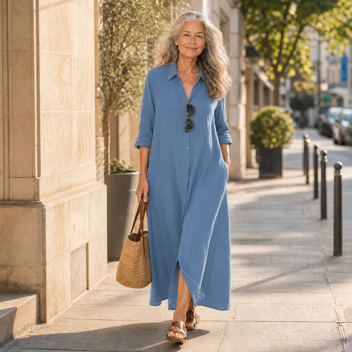 Gelsomina Cagnolati™ Vestito camicia oversize per giorni senza pensieri
