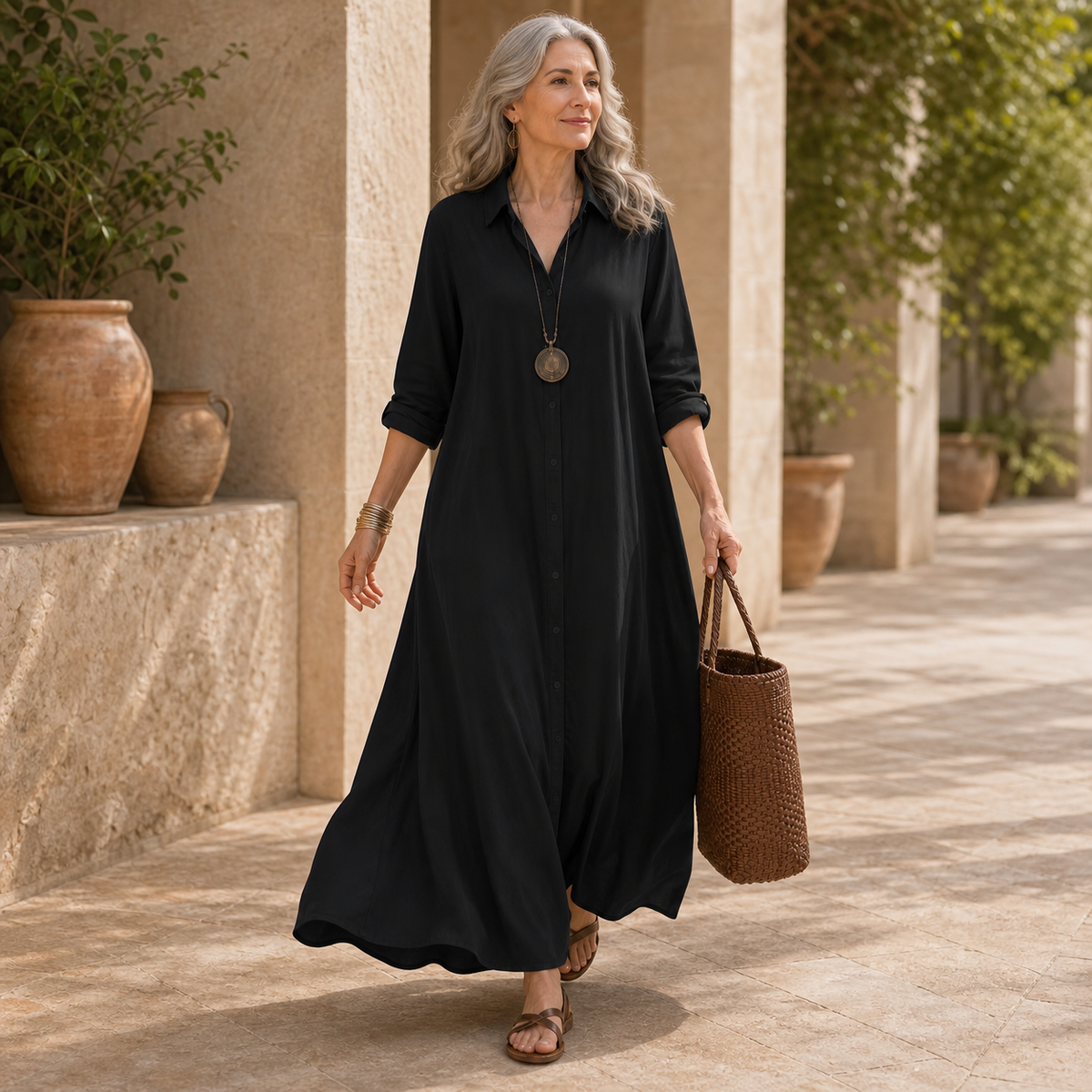 Gelsomina Cagnolati™ Vestito camicia oversize per giorni senza pensieri