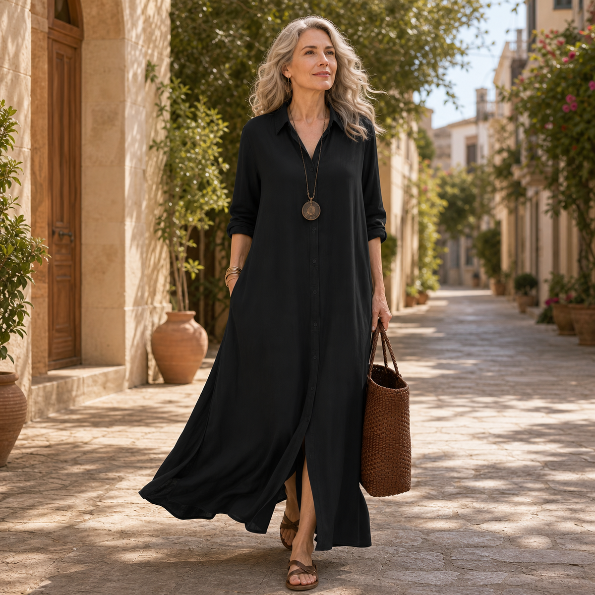 Gelsomina Cagnolati™ Vestito camicia oversize per giorni senza pensieri