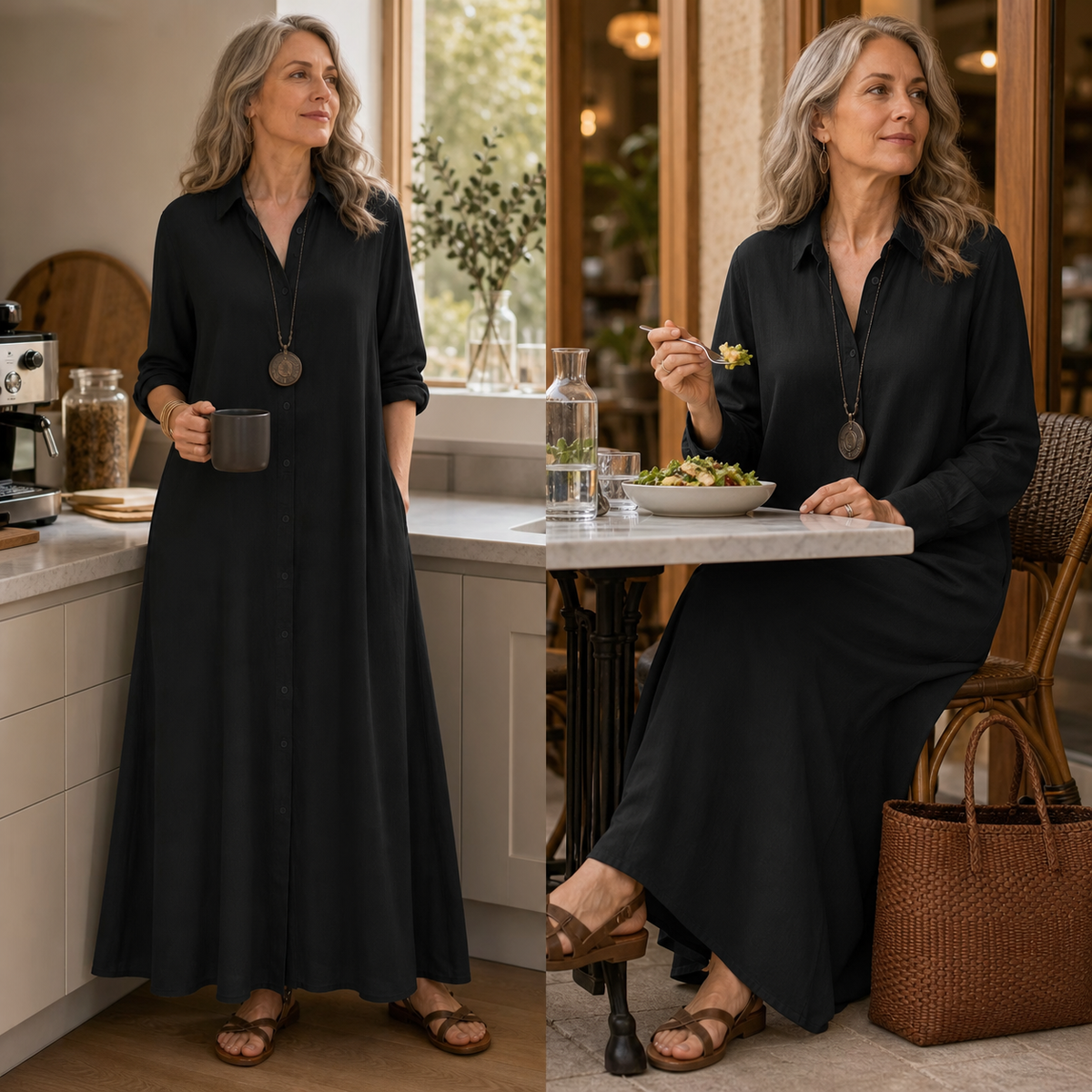 Gelsomina Cagnolati™ Vestito camicia oversize per giorni senza pensieri