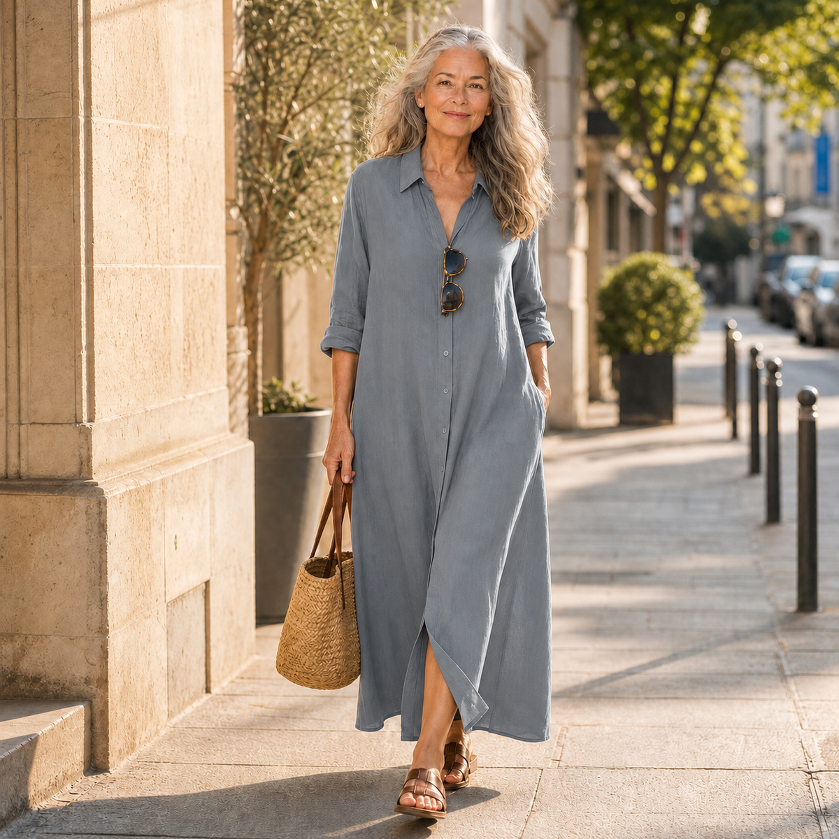 Gelsomina Cagnolati™ Vestito camicia oversize per giorni senza pensieri