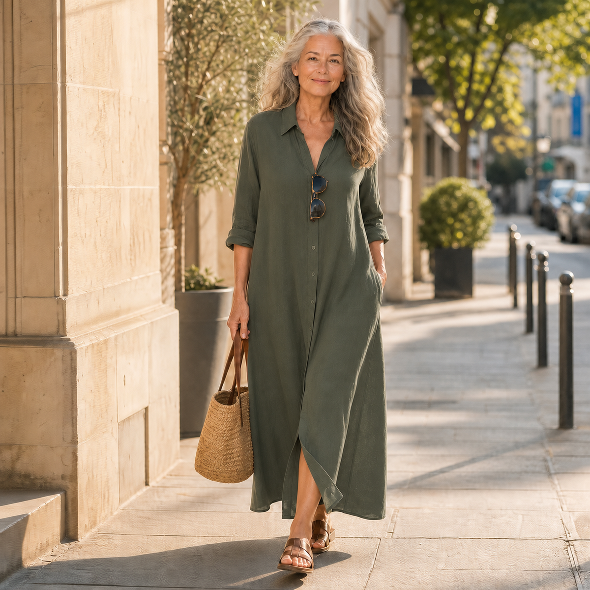 Gelsomina Cagnolati™ Vestito camicia oversize per giorni senza pensieri