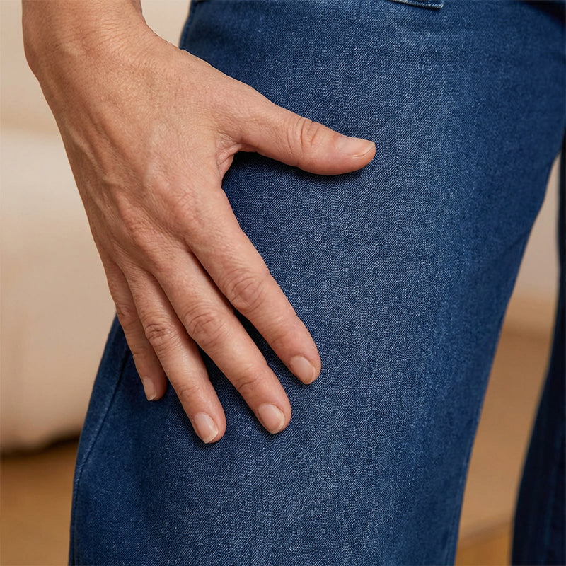 Gelsomina Rapuano™ Jeans a gamba larga con coulisse comodi per tutti i giorni
