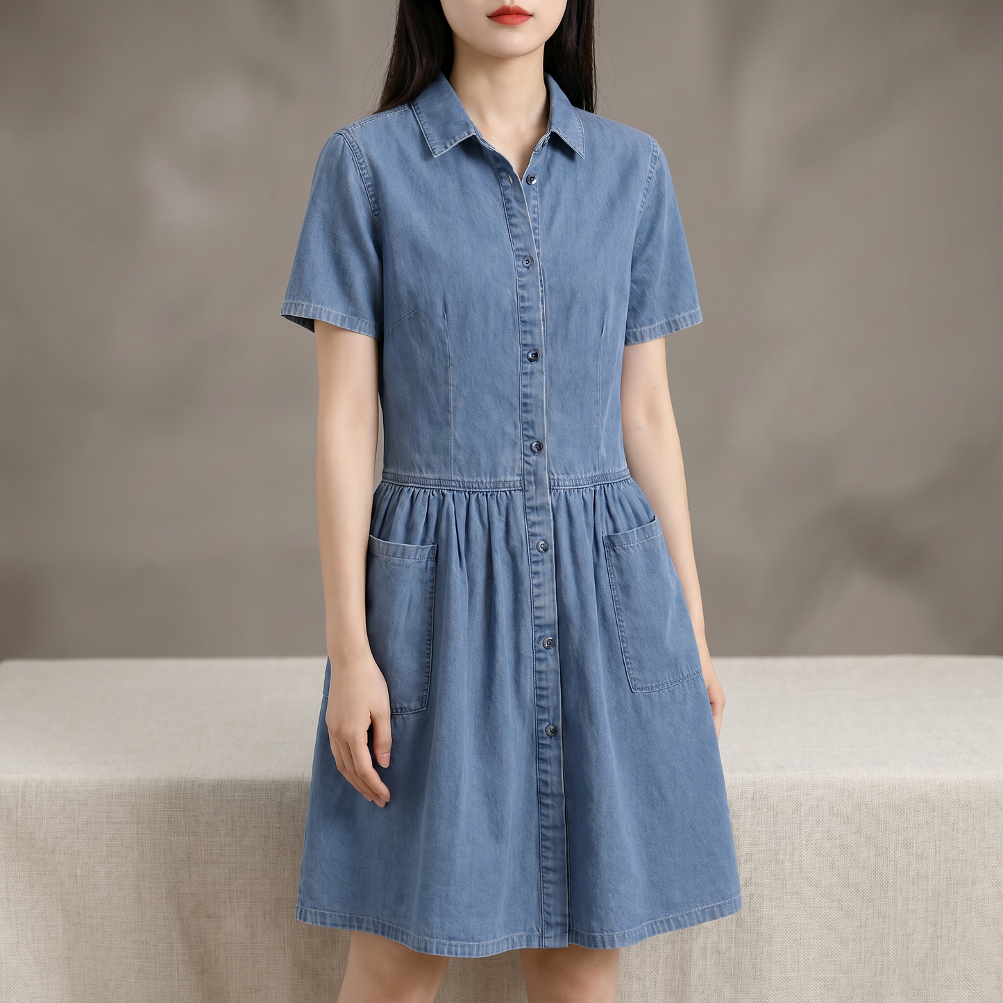 Lucia Riva™ Abito in denim perfetto per ogni giorno