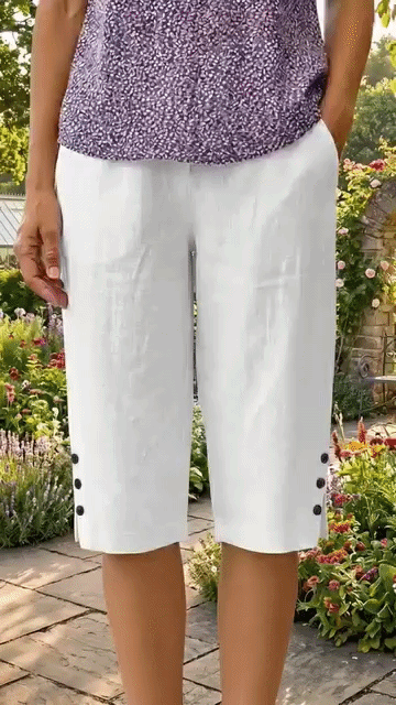 Albina Gallarini™ Pantaloni capri traspiranti per uno stile senza sforzo