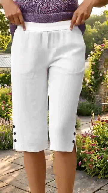 Albina Gallarini™ Pantaloni capri traspiranti per uno stile senza sforzo