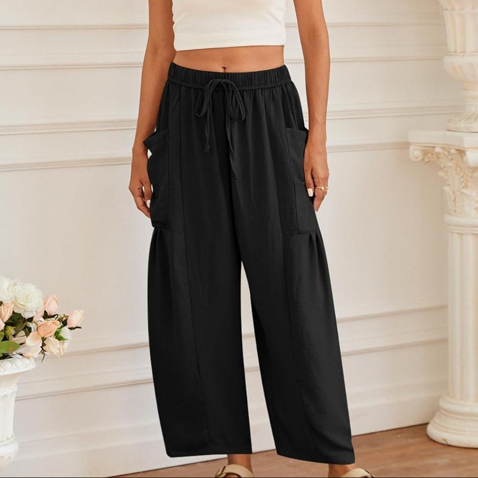 Pantaloni a gamba larga in lino traspirante Giuseppina Mancini™