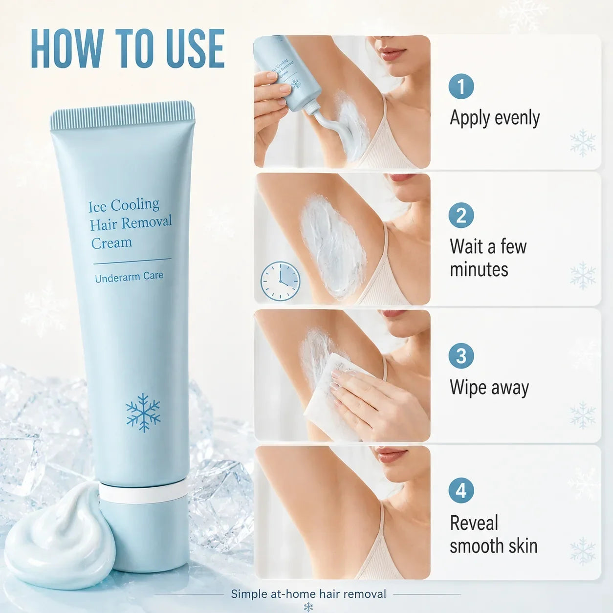 Glacène™ Crema depilatoria delicata per pelli sensibili