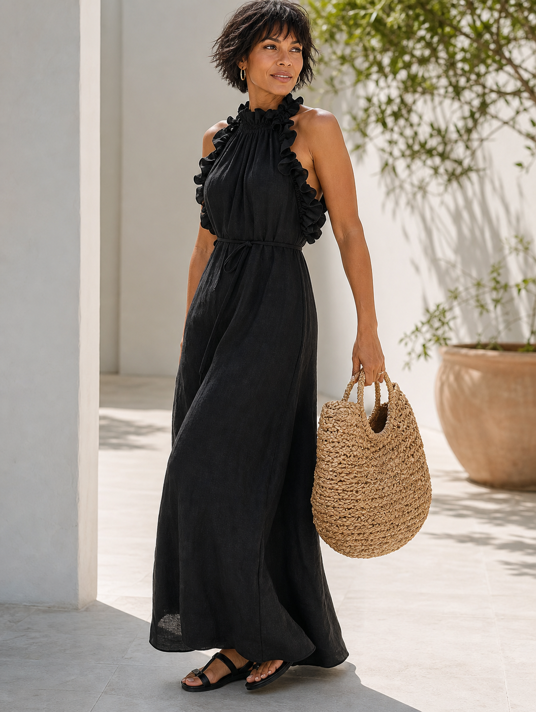 Gladys™ Abito maxi leggero per le giornate calde