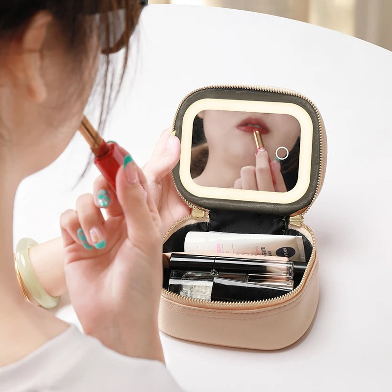 GlowKit Pro+™ Pochette trucco compatta con specchio LED