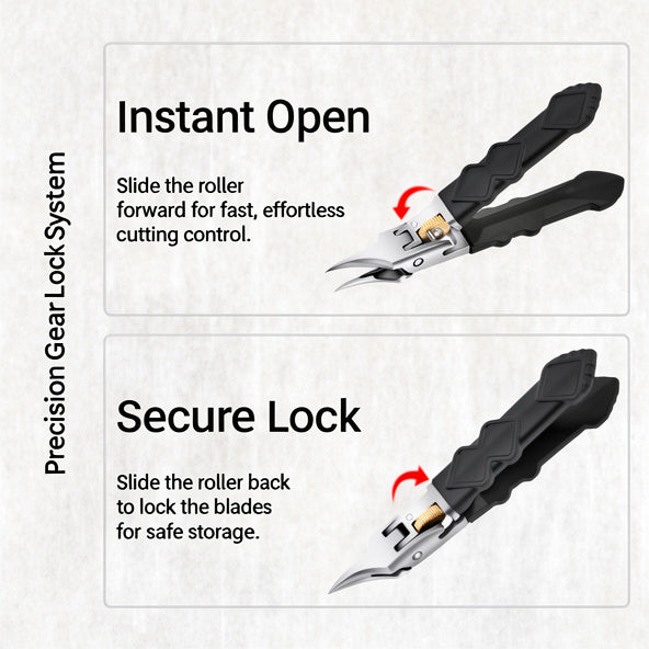 GripLock Pro™ Set taglia unghie a presa precisa