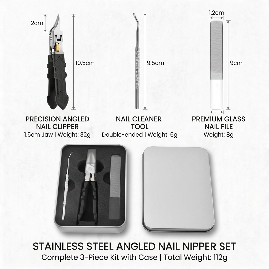 GripLock Pro™ Set taglia unghie a presa precisa
