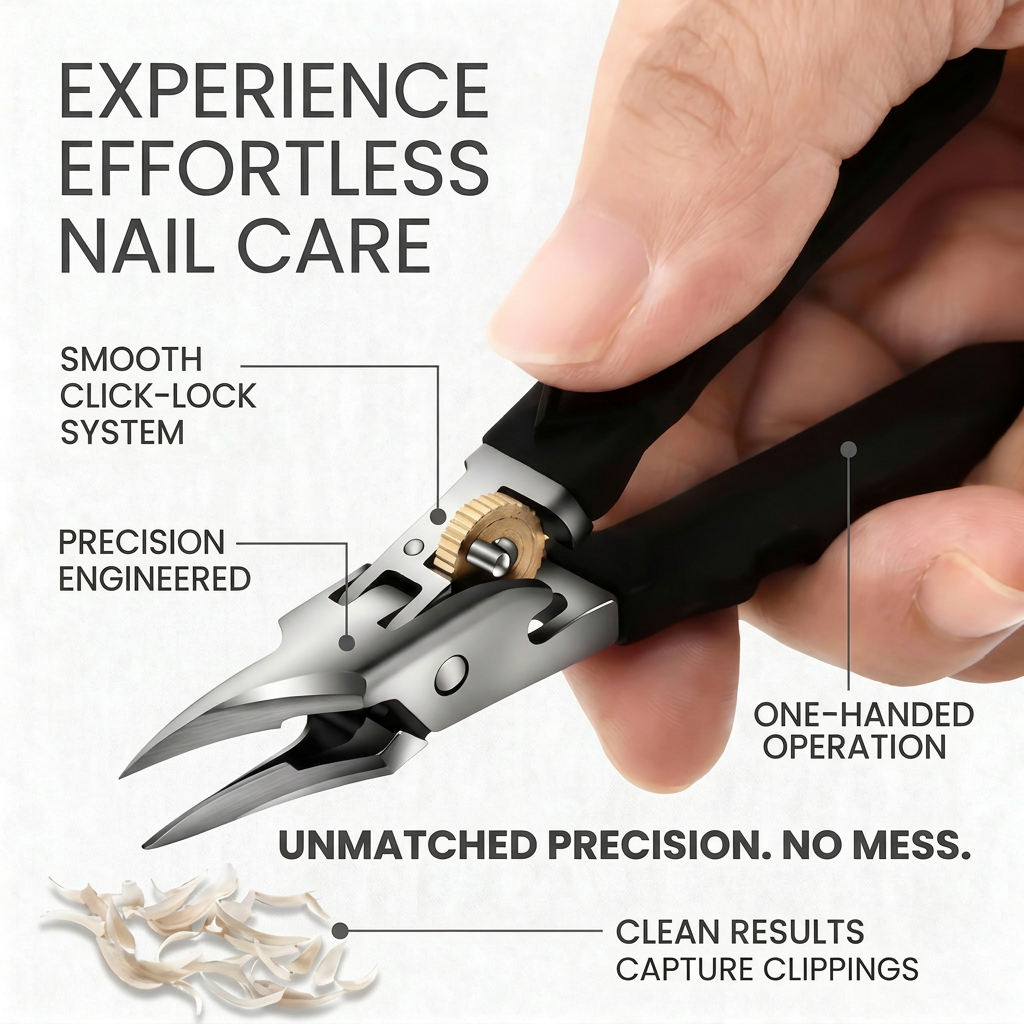 GripLock Pro™ Set taglia unghie a presa precisa