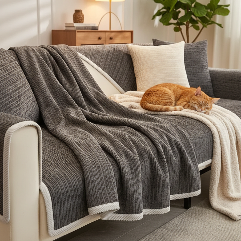 GripStay™ Copridivano in ciniglia per la protezione dagli animali domestici