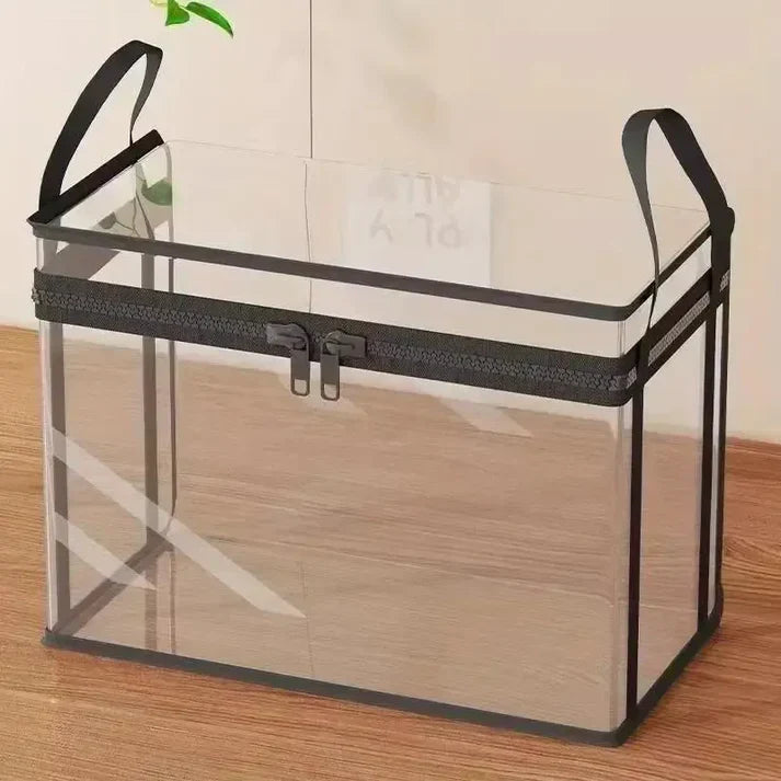 HomeVault™ Borsa portaoggetti trasparente pieghevole per armadi ordinati