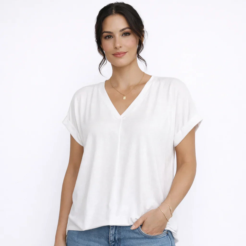 Hoveline™ T-shirt colorblock relaxed fit da tutti i giorni
