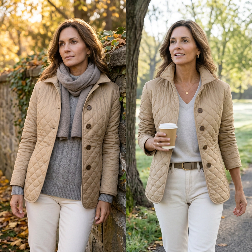 Ida Amato™ Giacca trapuntata leggera per un layering senza sforzo
