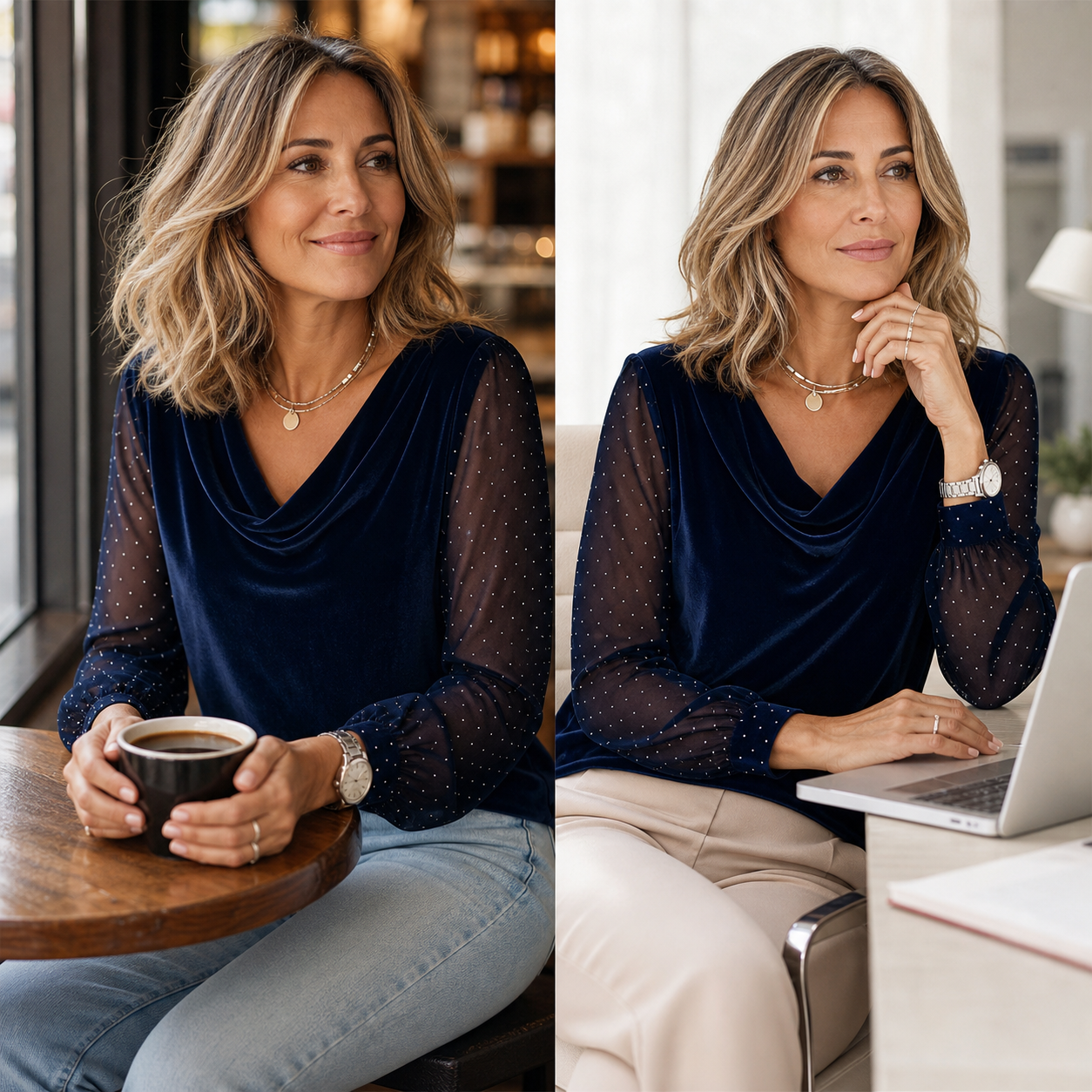Ilaria Belmonte™ Blusa elegante per uno stile senza sforzo