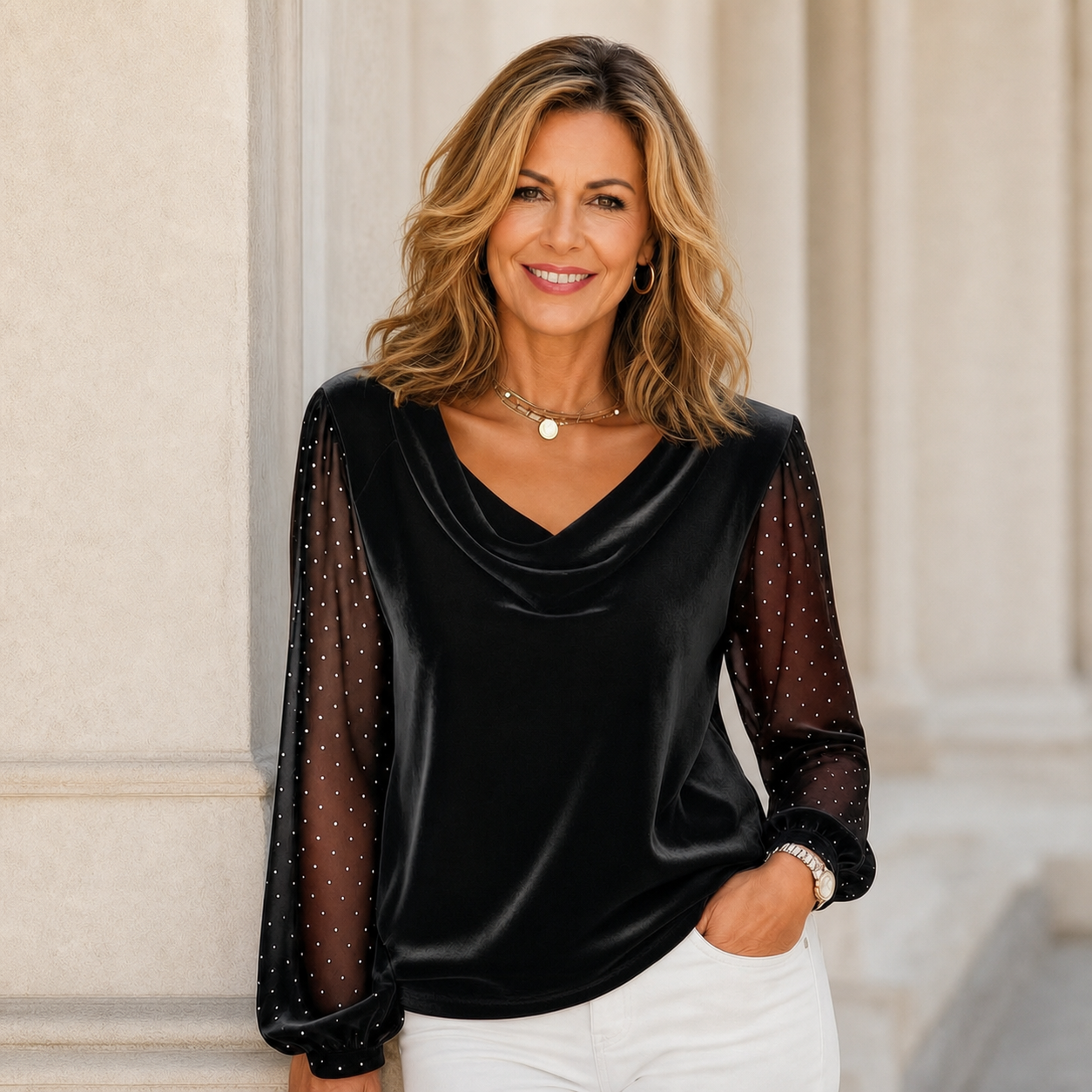 Ilaria Belmonte™ Blusa elegante per uno stile senza sforzo