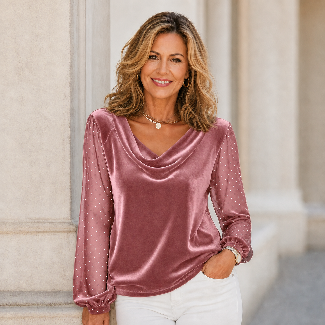 Ilaria Belmonte™ Blusa elegante per uno stile senza sforzo