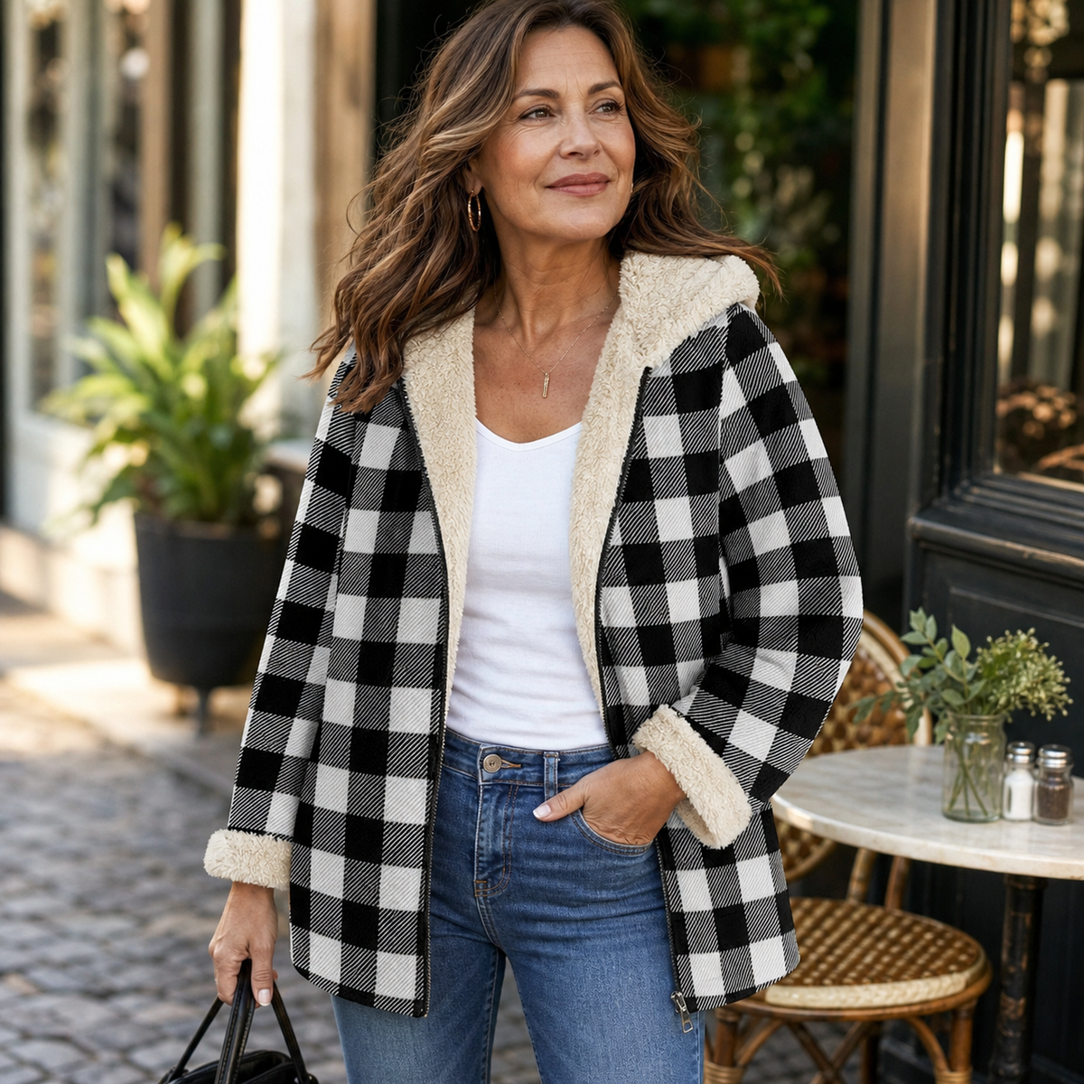 Ilaria Berardi™ Giacca con cappuccio calda per il comfort di ogni giorno