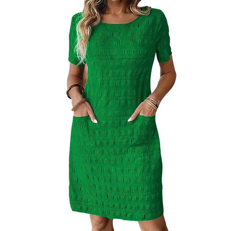 Ilaria Scognamiglio™ Blusa a collo rotondo con texture per un comfort che dura tutto il giorno