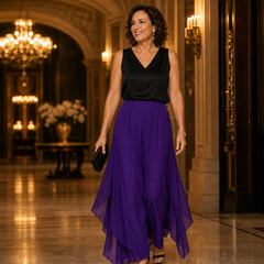 Ilda Brentani™ Pantaloni a gamba larga eleganti da sera