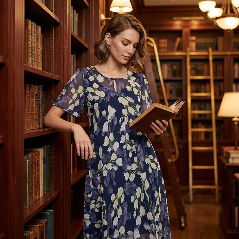 Immacolata Cardillo™ Abito elegante a trapezio al ginocchio