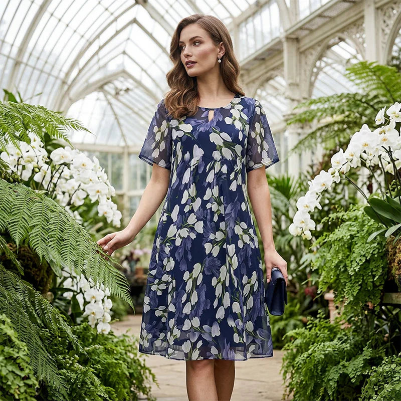 Immacolata Cardillo™ Abito elegante a trapezio al ginocchio