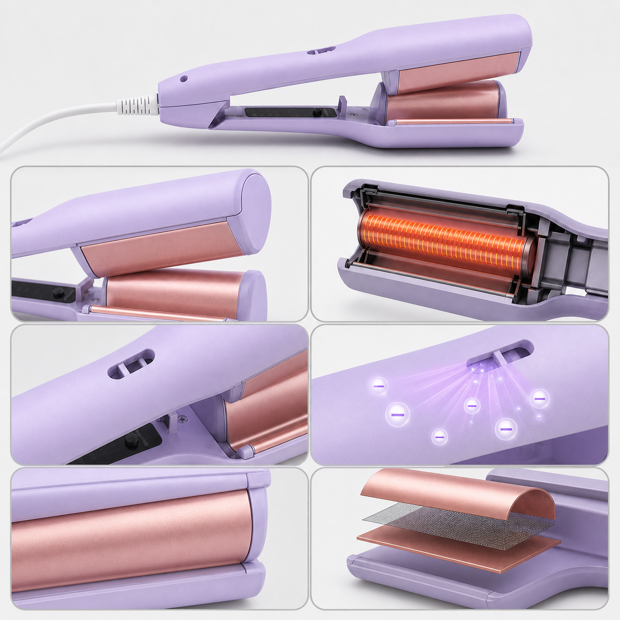 IonCurl Pro™ Cannello arricciacapelli ionico delicato per onde bellissime