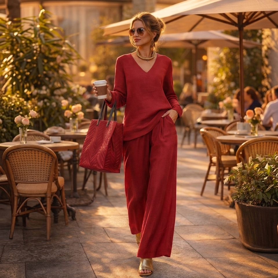 Isidora Carnevali™ Completo lounge raffinato per tutti i giorni