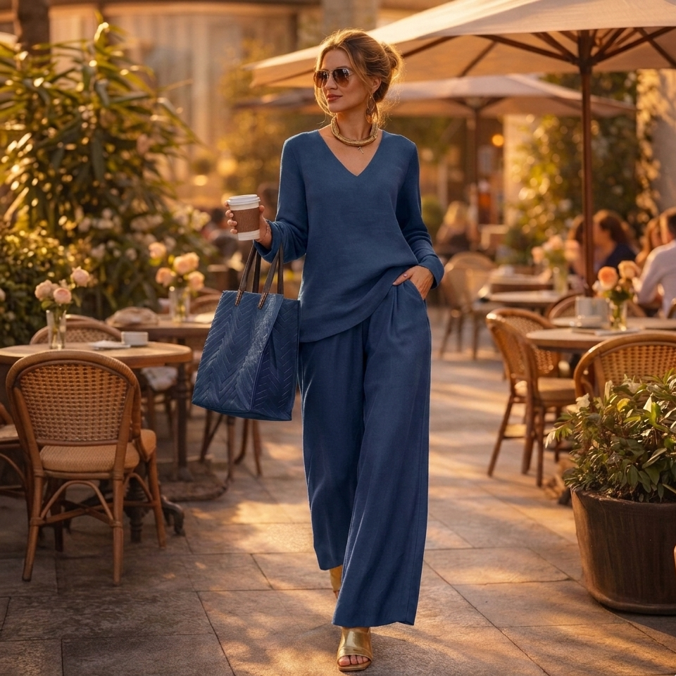 Isidora Carnevali™ Completo lounge raffinato per tutti i giorni