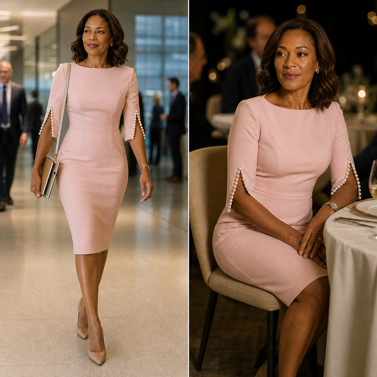 Lara Angelini™ Abito tubino elegante per uno stile impeccabile senza sforzo