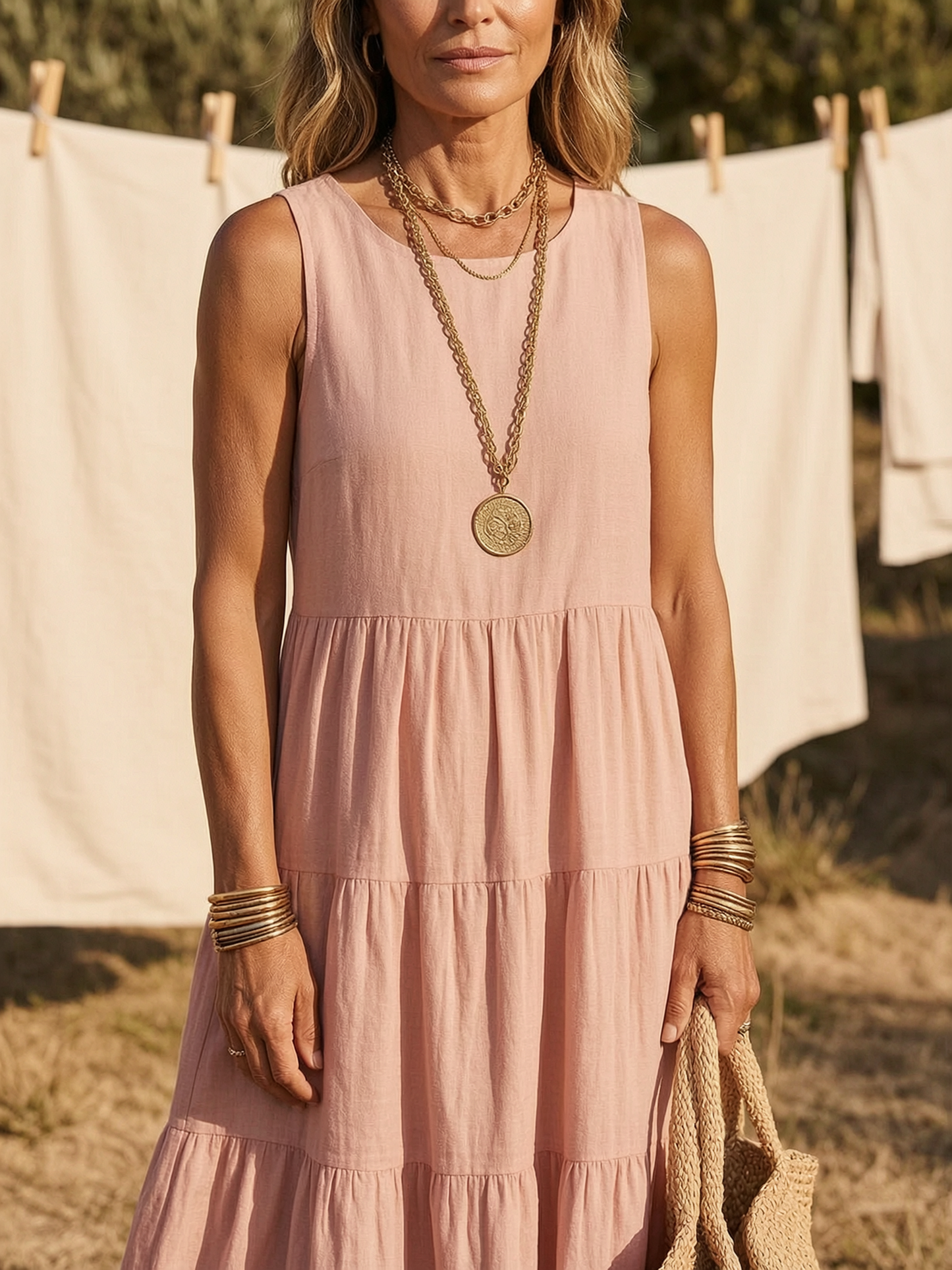 Larissa Pomilio™ Vestito traspirante per un'estate senza sforzo