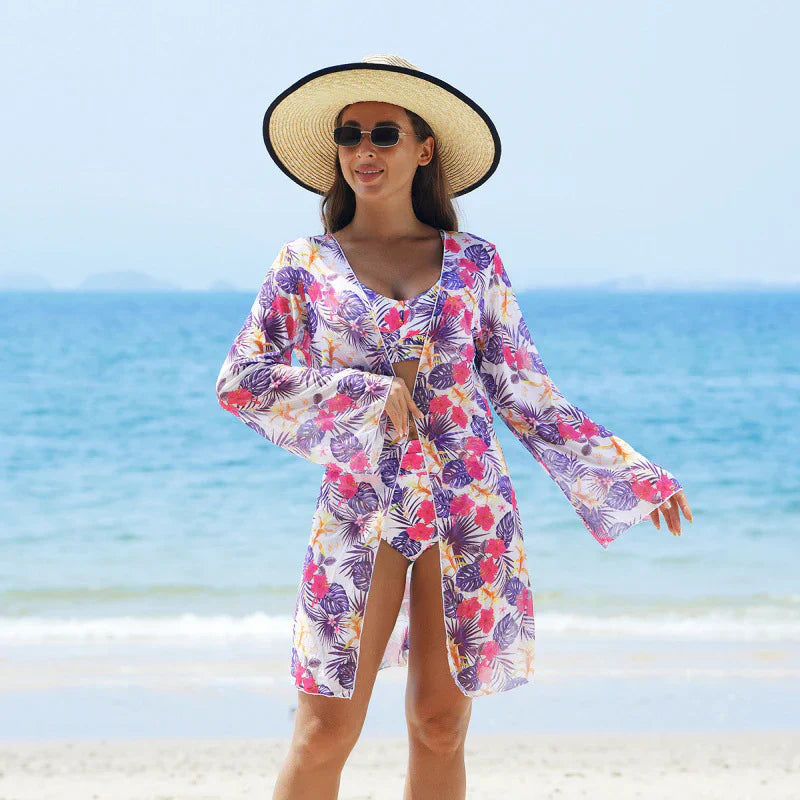 Lea Cavaleri™ Coordinato mare in tre pezzi stampato