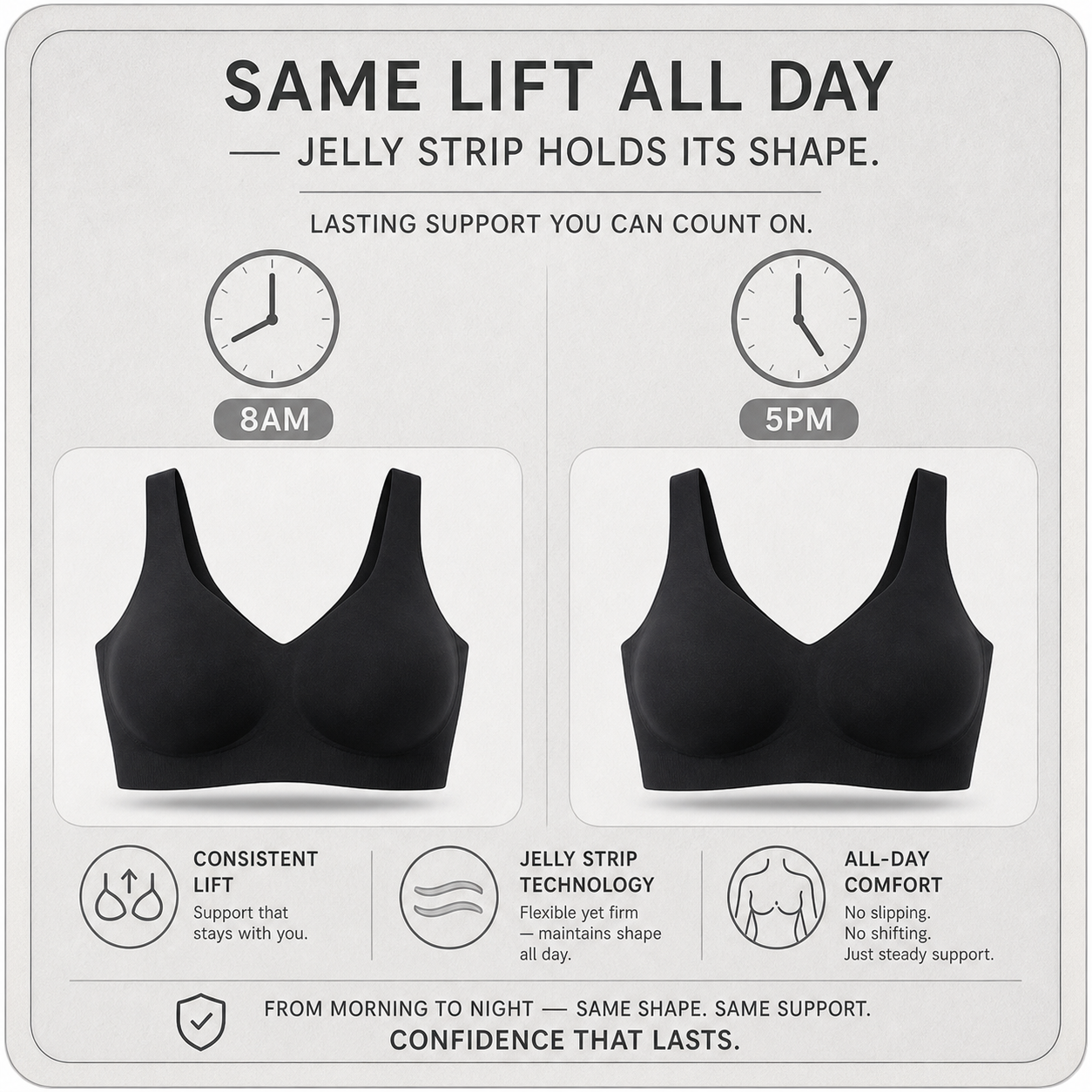 Liftella™ Reggiseno senza cuciture per un sostegno invisibile sotto qualsiasi outfit