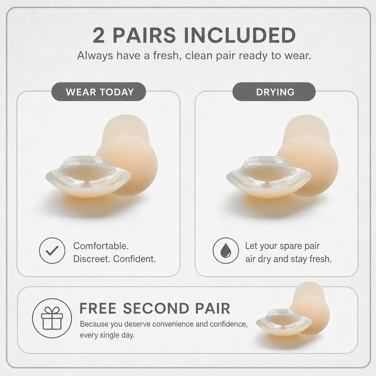 LiftLuxe Prime™ Copricopezzoli invisibili per un comfort impeccabile