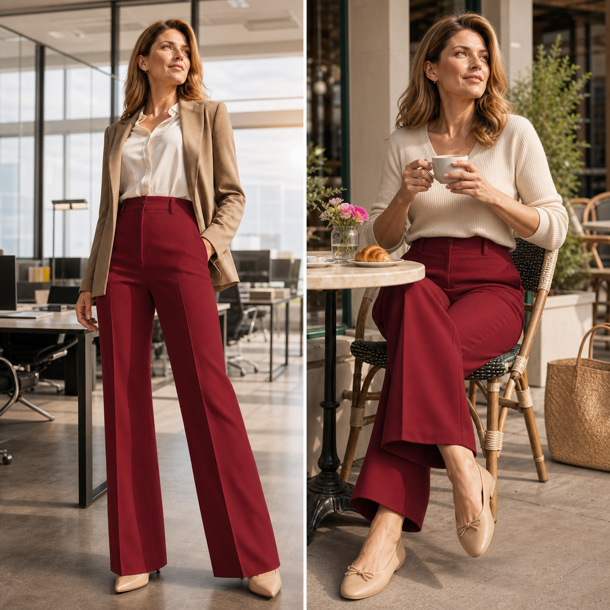 Lorenza Fantuzzi™ Pantaloni sartoriali che valorizzano la silhouette per uno stile senza sforzo