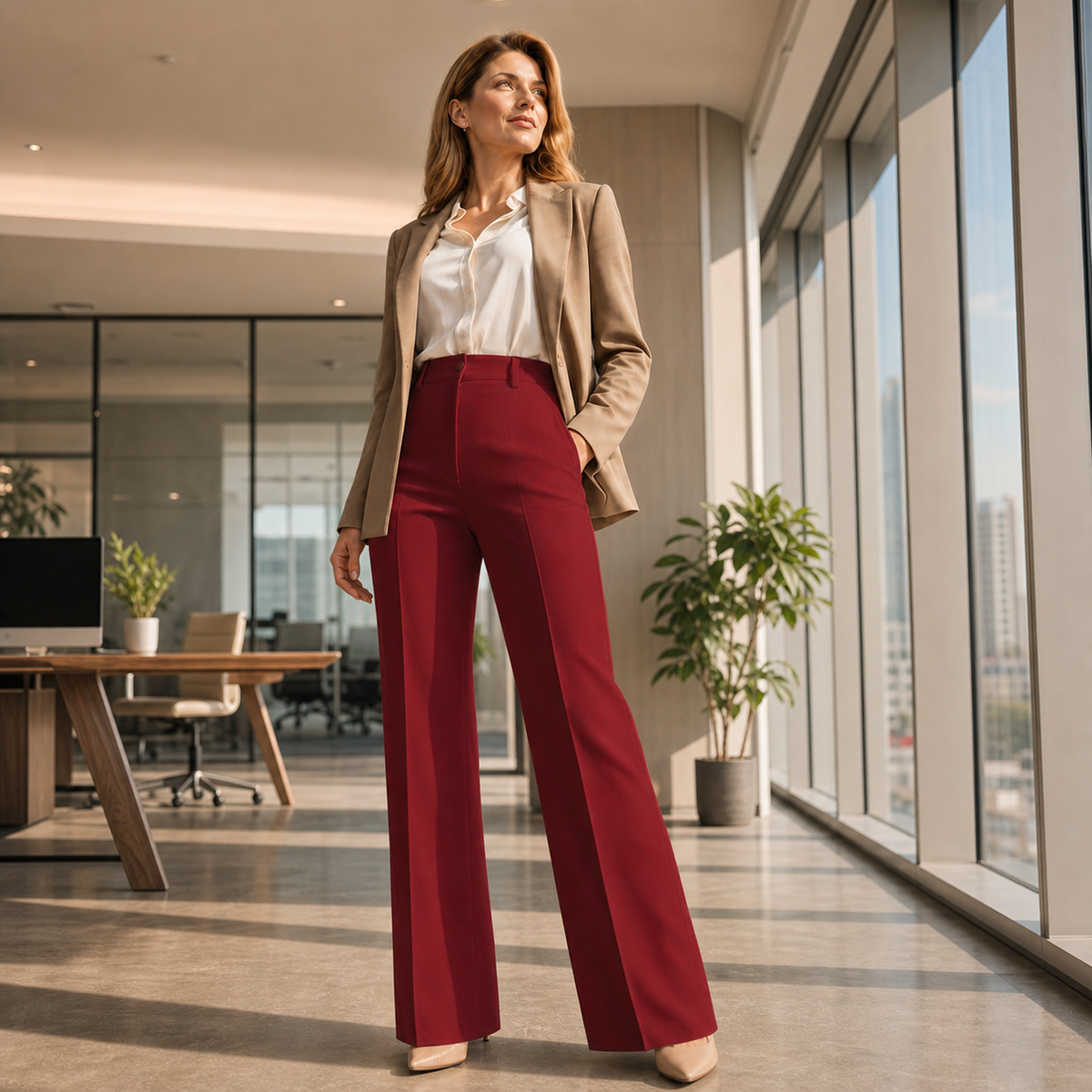 Lorenza Fantuzzi™ Pantaloni sartoriali che valorizzano la silhouette per uno stile senza sforzo