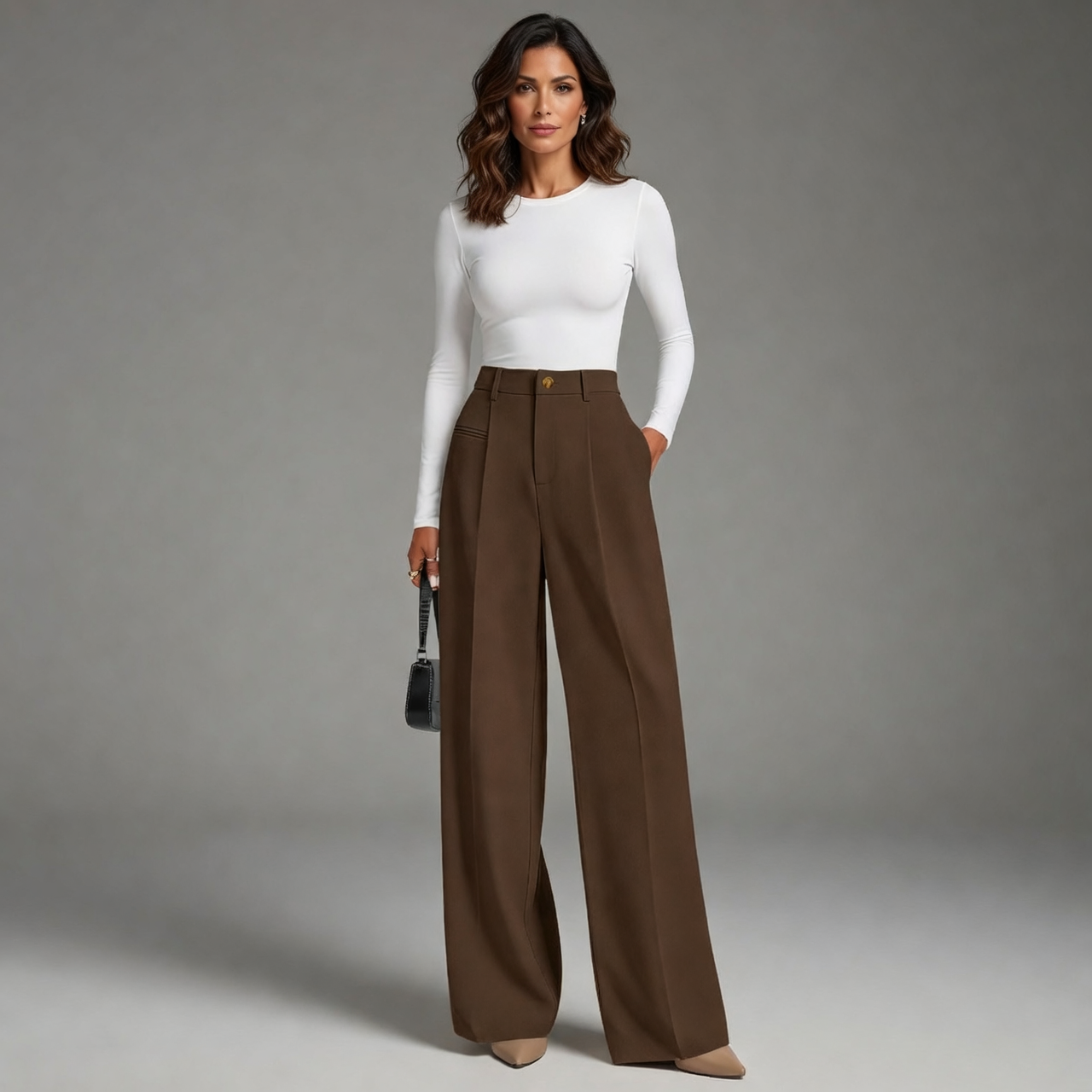 Luana Cilento™ Pantaloni a gamba larga eleganti per il massimo comfort