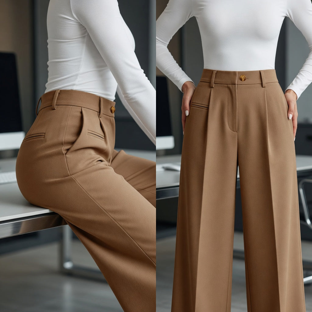 Luana Cilento™ Pantaloni a gamba larga eleganti per il massimo comfort