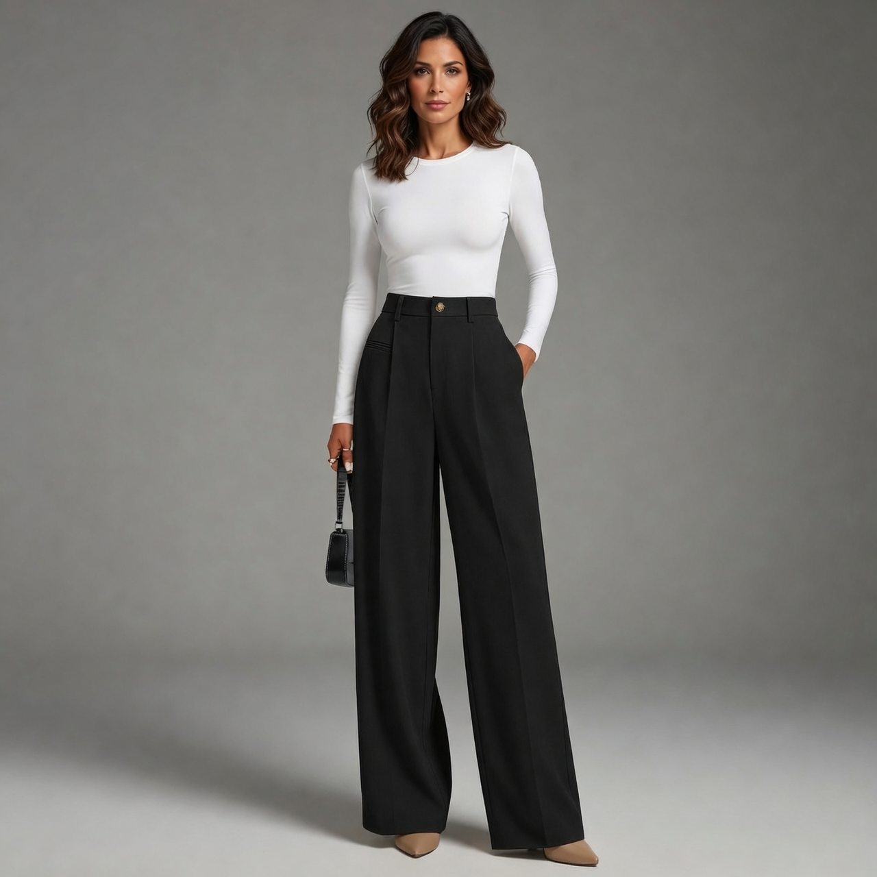 Luana Cilento™ Pantaloni a gamba larga eleganti per il massimo comfort
