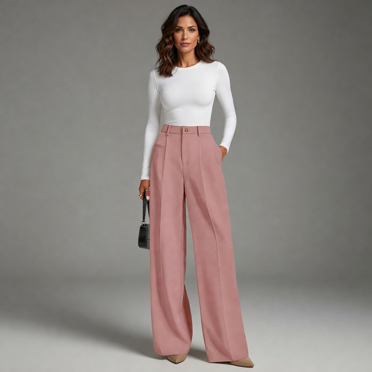 Luana Cilento™ Pantaloni a gamba larga eleganti per il massimo comfort