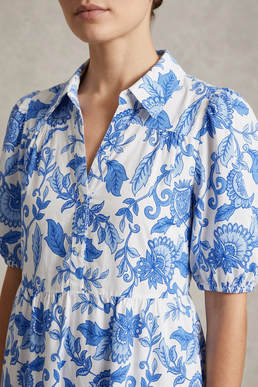 Lucia Lombardi™ Abito elegante con viti porcellana blu