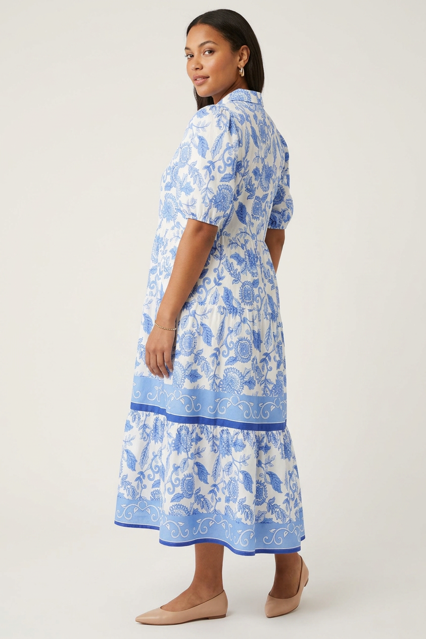 Lucia Lombardi™ Abito elegante con viti porcellana blu