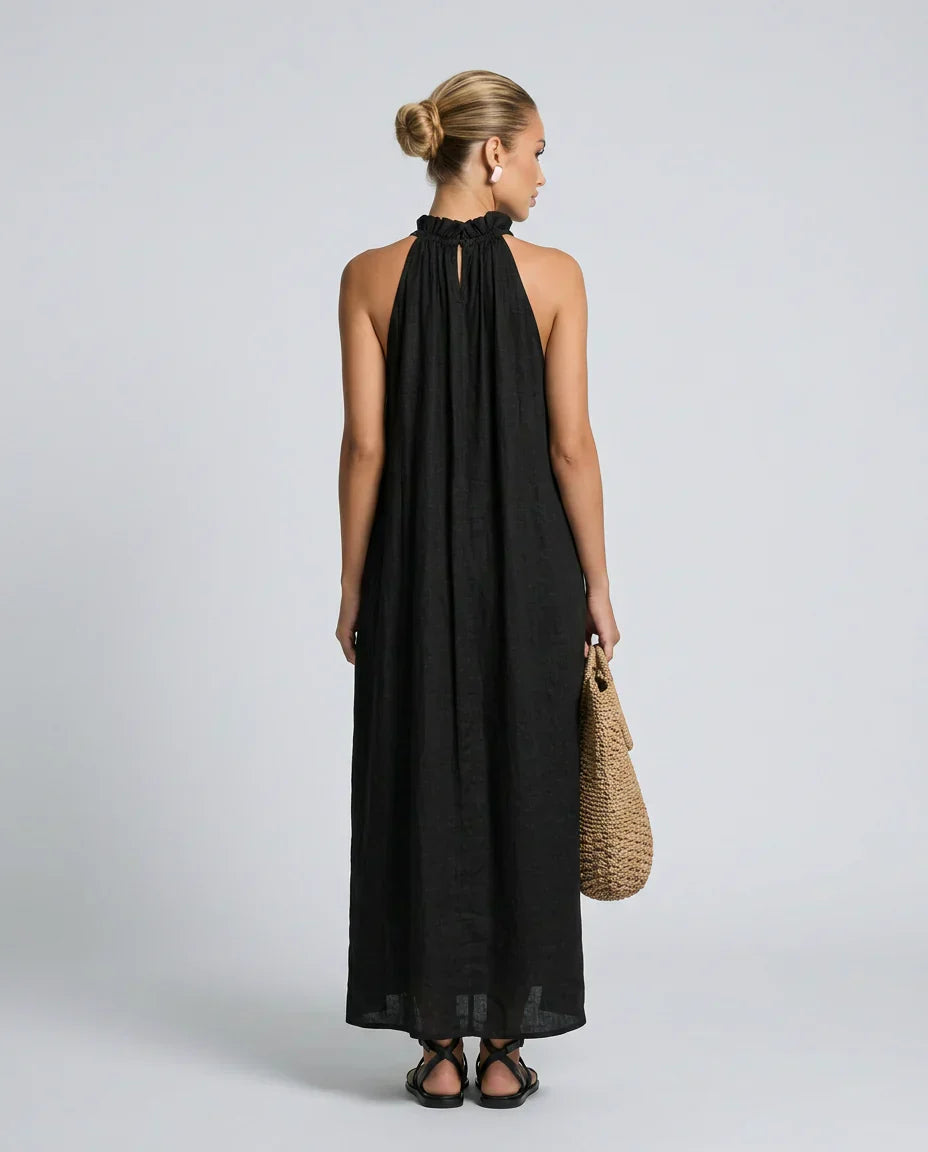 Lucilda Ranieri™ Maxi dress arricciato traspirante per le giornate calde