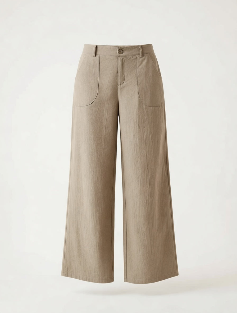 Lucilla Cimino™ Pantaloni a gamba larga leggeri per uno stile estivo senza sforzo