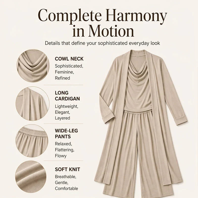 Lucrezia Giacomelli™ Elegante set da 3 pezzi per il comfort quotidiano